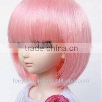 2014 hot sale short pink doll hair wig