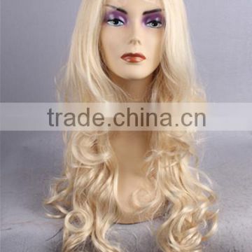 High quality 100% synthetic blonde lace front wigs