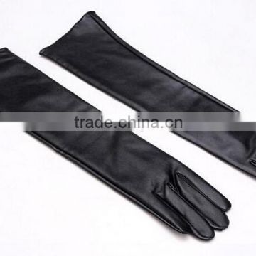 Ladies Fashion Leather Long Gloves