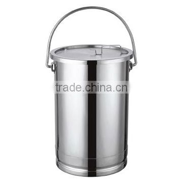 stainless steel milking pail/milk container/milk barrel with handle