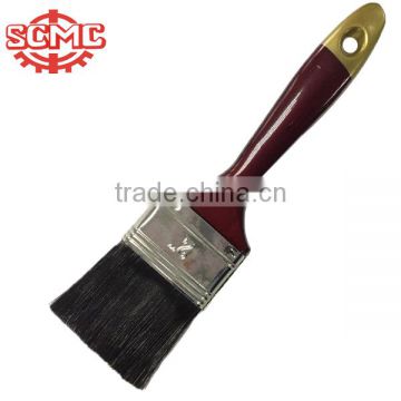 Black bristle plastic handle with yellow top tin plated paint brush