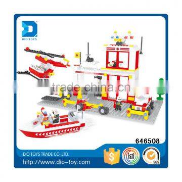 433pcs Hot items DIY Plastic Fire Building Block Toy