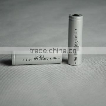 15C discharge rate 3.2V1100mAh 18650 battery