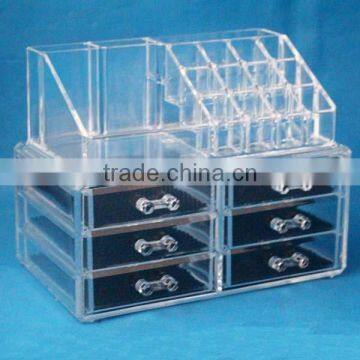 423245 6 drawer acrylic makeup organizer