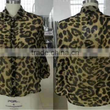 New product for women animal print blouses