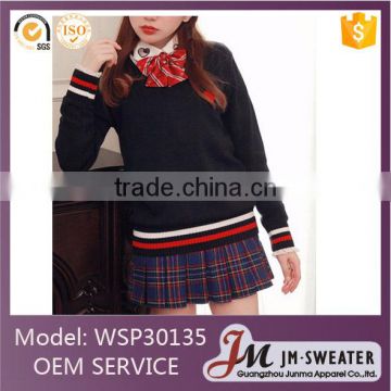 Autumn fashion style cardigan woolen school uniform British school uniform Sweater