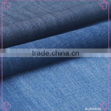 cotton polyester denim fabric blue jeans fabric for pants and jacket