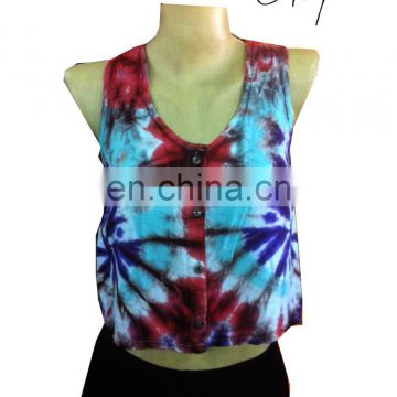 Wholesale colorful Popular Floral Tiedye Evening Shit .