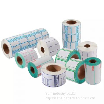 High quality thermal paper label stickers roll with bar code printing