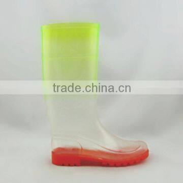 PVC Transparent Safety Boots For Women