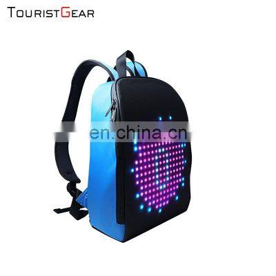 LED Bag APP Control Advertising Mobile Billboard School Backpack LED smart back pack