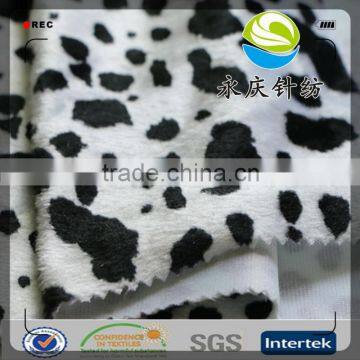 100%polyester animal printed home textile velboa
