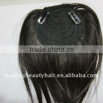 Human hair fringes hairpiece