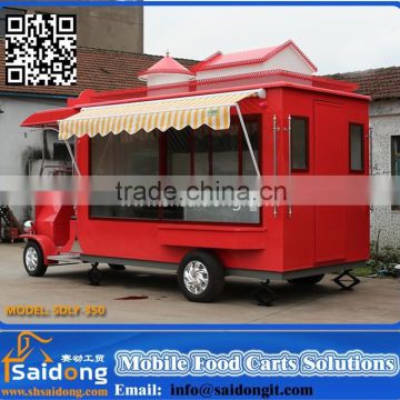 Factory price customized mobile food cart-used electric food truck for sale