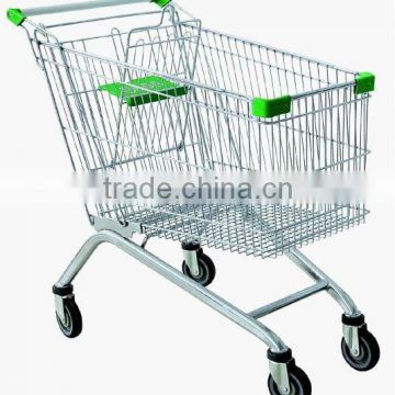 chrome supermarket carts