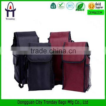 Polyester material insulated lunch bag fitness cooler lunch bag