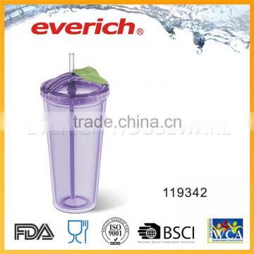 Top Brand In China Custom Made Plastic Cup With Straw