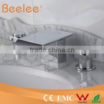 High Quality Three Holes Deck-mounted Brass Faucet