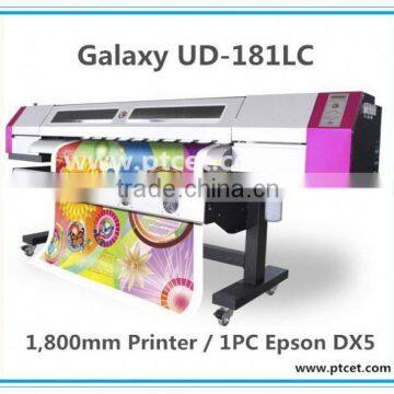 Hot sale! Galaxy / sky color eco solvent printer (1.8m, dx5 print head, 1440dpi)