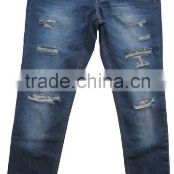 Sexy lady jeans skinny pants new model ripped fashion denim jeans