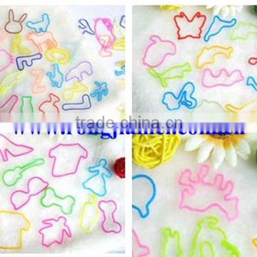 Funny Cartoon Shaped Silicone Rubber Bands