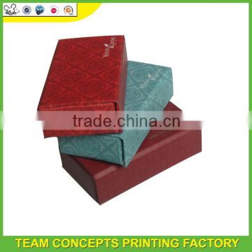 cosmetic fancy gift paper packaging box set