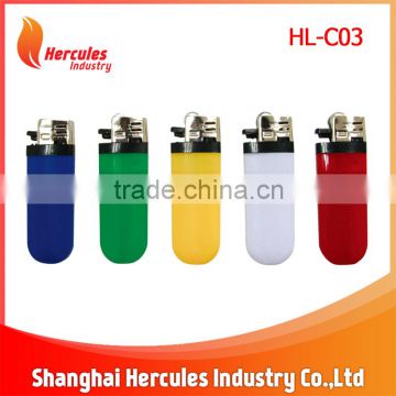 HL-C03 6.5cm mini cigarette flame plastic gas lighter