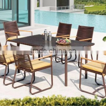 Manufacturer VietNam Poly Rattan Dining Room Furniture - Wicker Dining Set Furniture - Synthetic rattan dining set