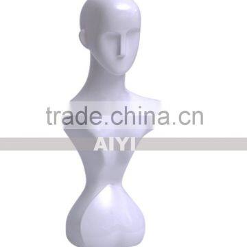 Plastic Inflatable Lifelike Female Mannequin Head Torso