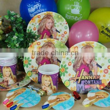 wholesale Hannah Montana Party Supplies /KIDS PARTY SUPPLIES /Birthday Party Supplies/Birthday Party Products/Paper Tableware