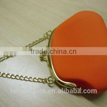 gold chain promotional bag hot sale durable money bag waterproof silicone chain bag