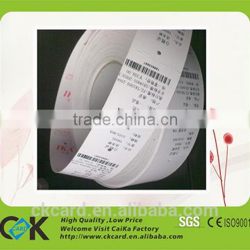 Custom printed UHF RFID label for clothing management