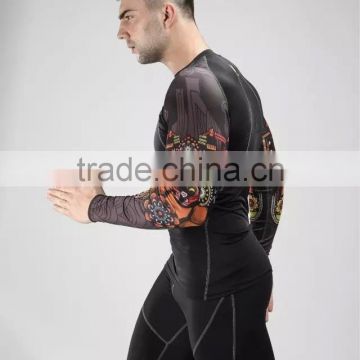 Hongen apparel Custom Rash Guard Sublimated With Cheap Price