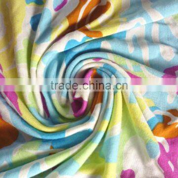 Printted jersey fabric 95% lenzing modal 5%spandex 200gsm