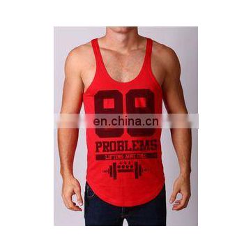 y back customized gym stringer - Y back singlet with customized printing logo -- fashion ....