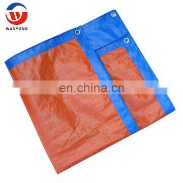 1.83m/2m/3.66m/4m width orange blue colors pe tarpaulin