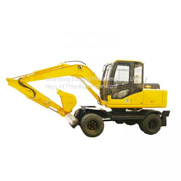 DLS880-9A 8 tons wheeled hydraulic good perfprmance and high quality excavator  for sale