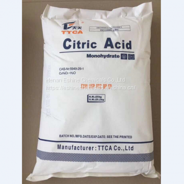 Hot selling Citric acid monohydrate  crystal ttca
