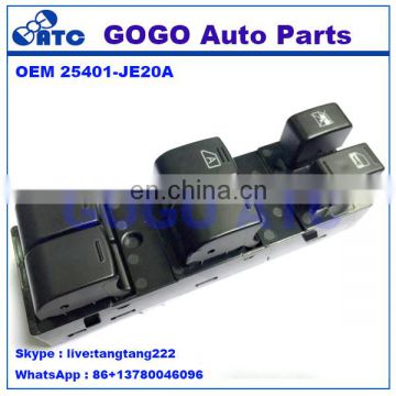 Auto Electric Window Master Switch Power lifter Switch 25401JE20A for Japanese Cars Qashqai Infiniti M35 OEM 25401-JE20A