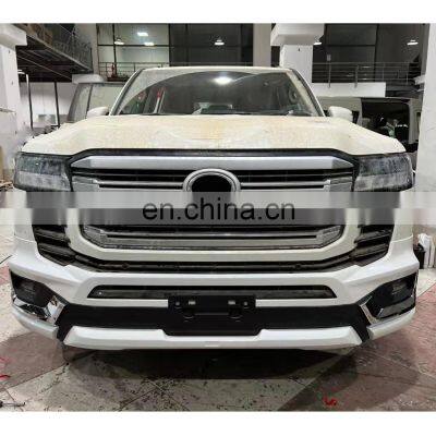 Facelift 2022 pearl white Modellista style body kit for toyota land cruiser LC300 LC 300 FJ300 upgrade body kits