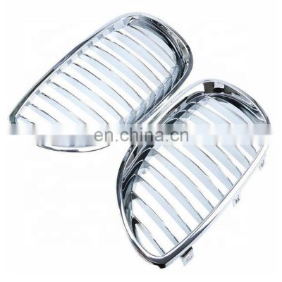 Front Kidney Grill Kit Chrome Perfect 5113-7027-061 5113-7027-062 For BMW 5-Series E60 E61 M5 2004-2011