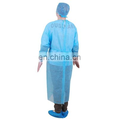 Best Quality With Competitive Non Woven Isolation Gown Disposable Isolation Gown