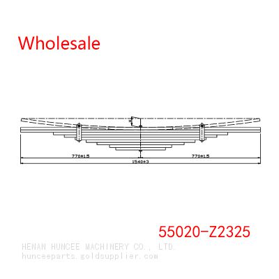55020-Z2325 For Nissan Heavy Duty Vehicle Rear Axle Leaf Spring Wholesale