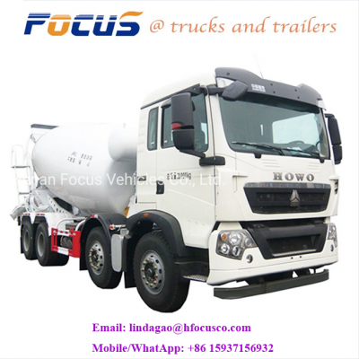 Second hand 8*4 12 wheeler concrete mixer 12 cubic meters 375hp used mixer truck,Self Loading Concrete Mixer