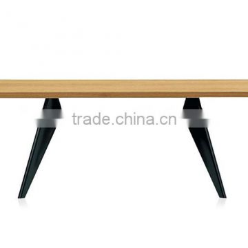 Wide 190cm replica Jean Prouve wooden dining table