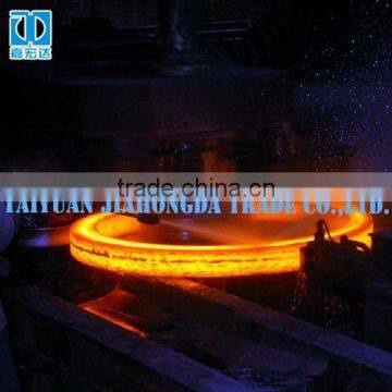 Railway transportation seamless roll ring of free forging