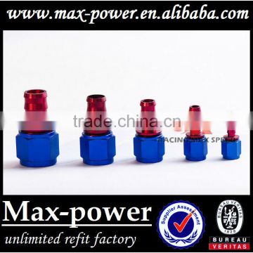 Hot Sale! Oil cooler Hose Fitting Straight Push On Hose End AN4 AN6 AN8 AN10 AN12 Blue and Red