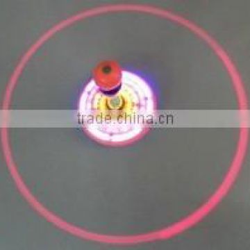 Led laser jack-o-lantern spinning top with sound
