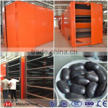 Continuous conveyor mesh belt drying machine for briquette balls