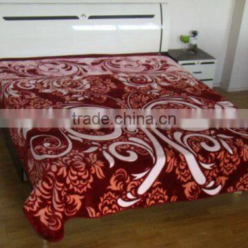 Hot selling New design polyester Raschel Blankets